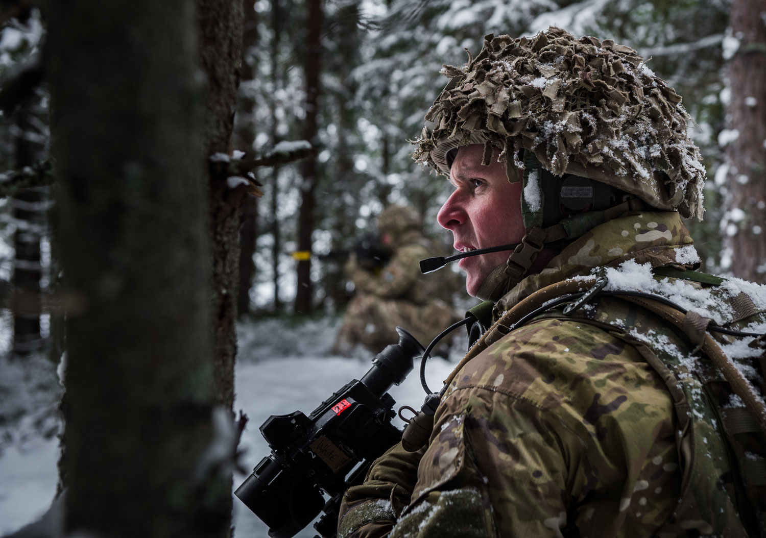 UK soldiers in Estonia for Exercise Winter Camp