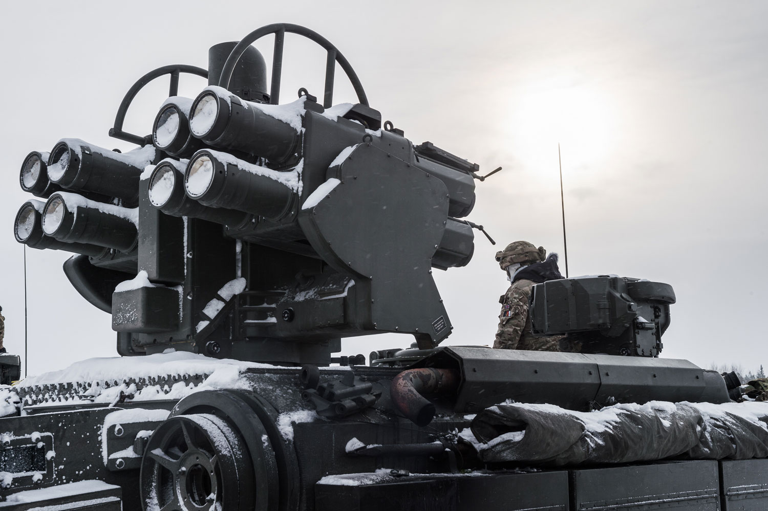 UK soldiers in Estonia for Exercise Winter Camp