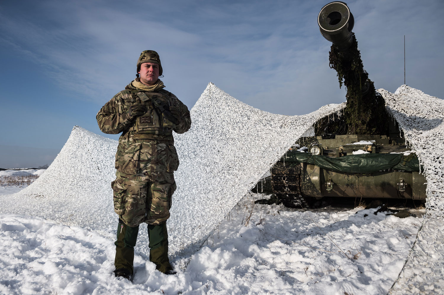 UK soldiers in Estonia for Exercise Winter Camp