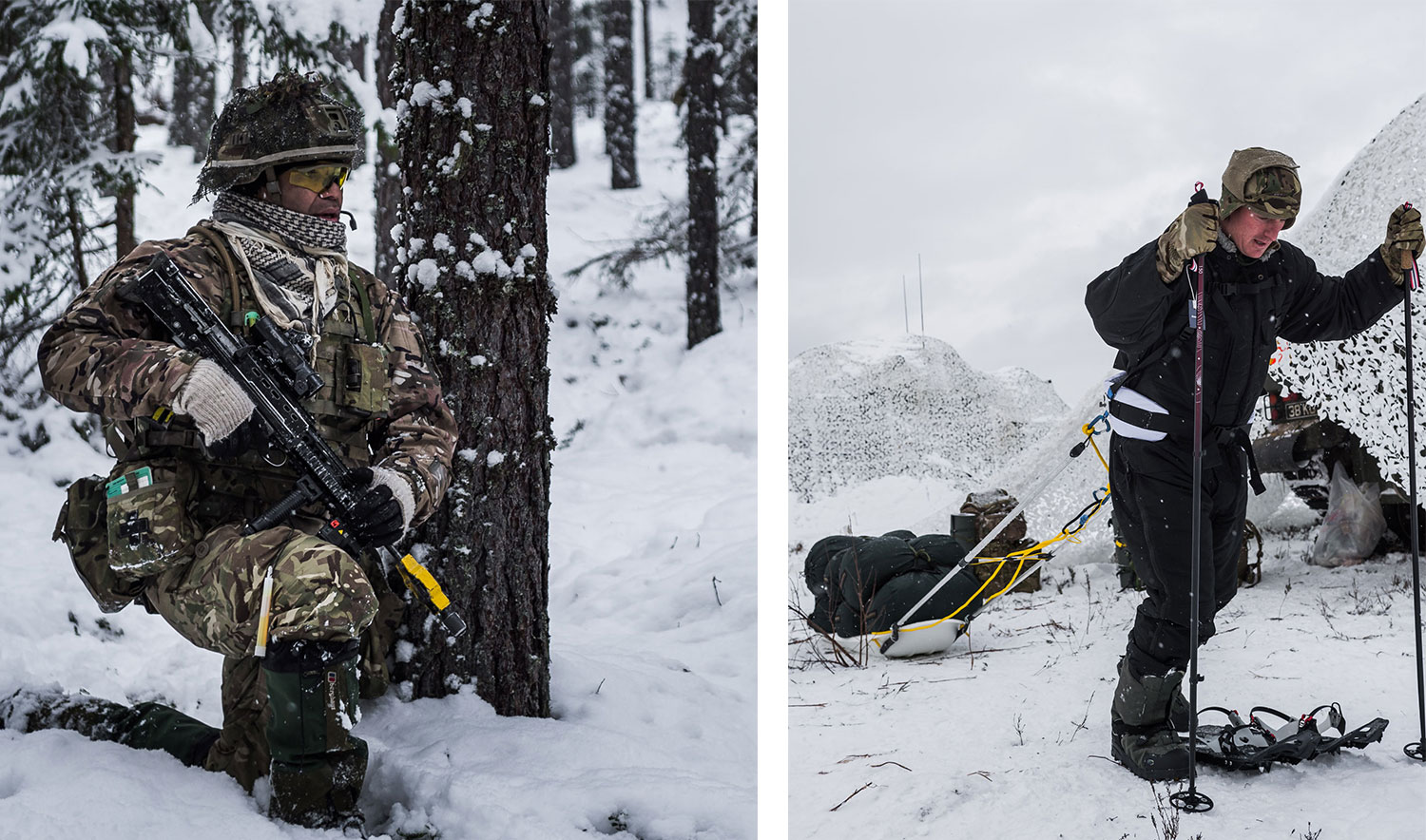 UK soldiers in Estonia for Exercise Winter Camp