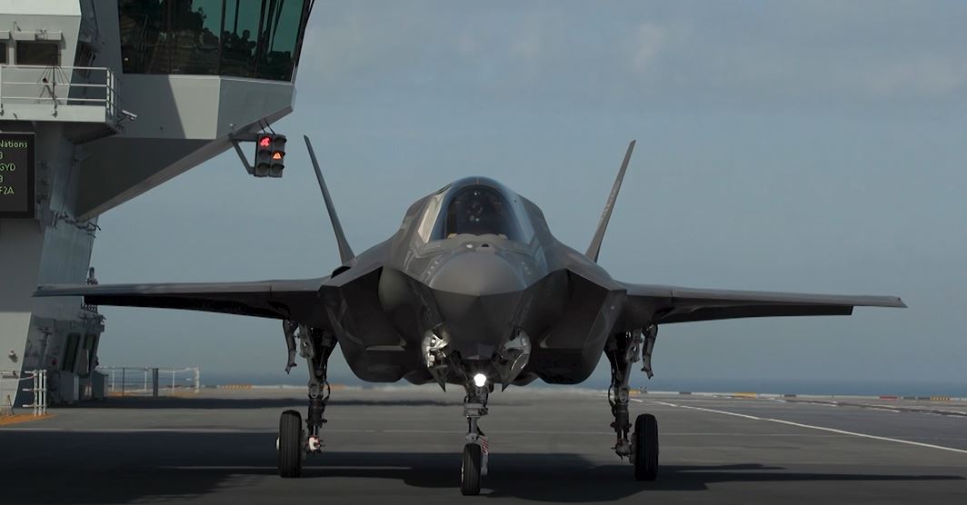 F-35B on HMS Elizabeth state of the nation