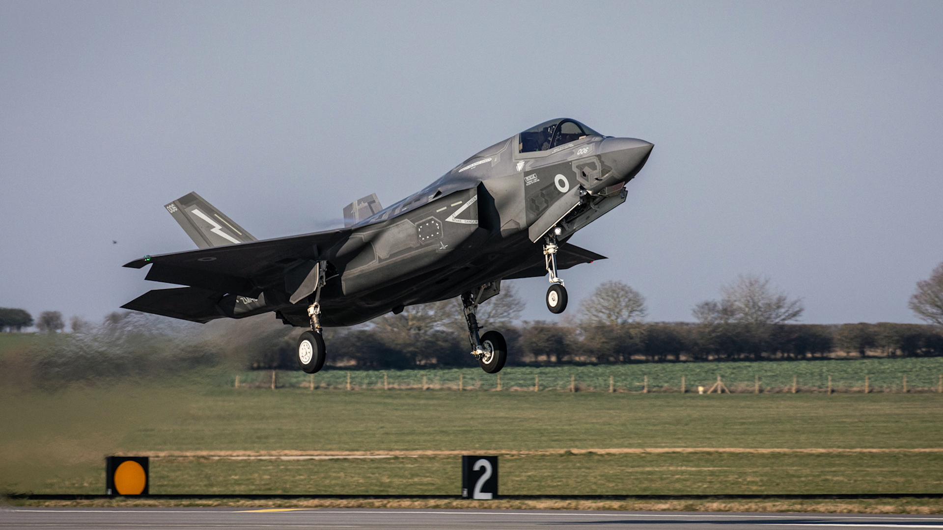 An F-35B from 617 Squadron takes off from its home base at RAF Marham (Picture: MOD)