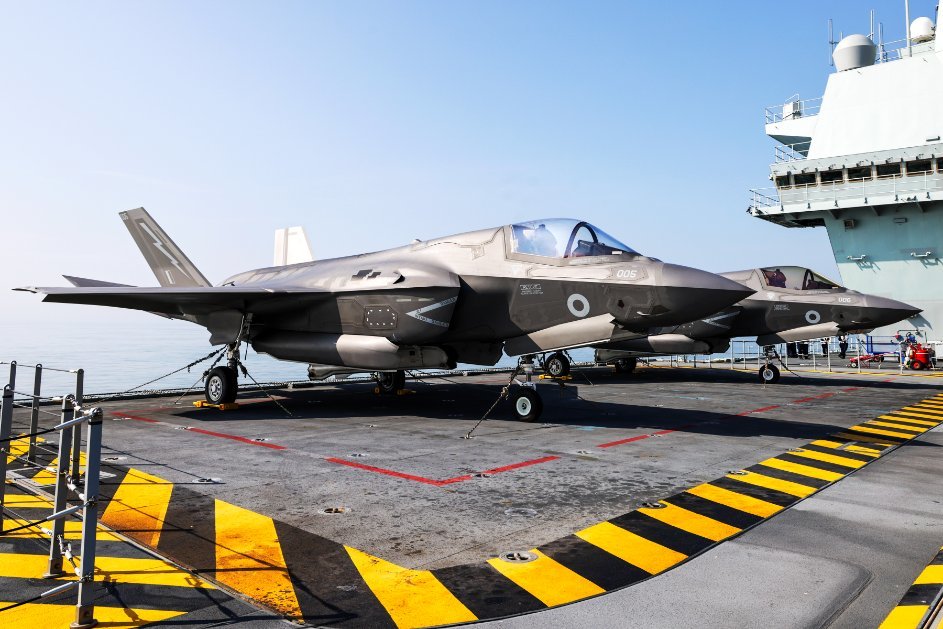 F-35B Lightning jets from 207 Squadron join HMS Prince of Wales aircraft carrier for Carrier Qualification training 06092021 CREDIT HMS Prince of Wales TWITTER