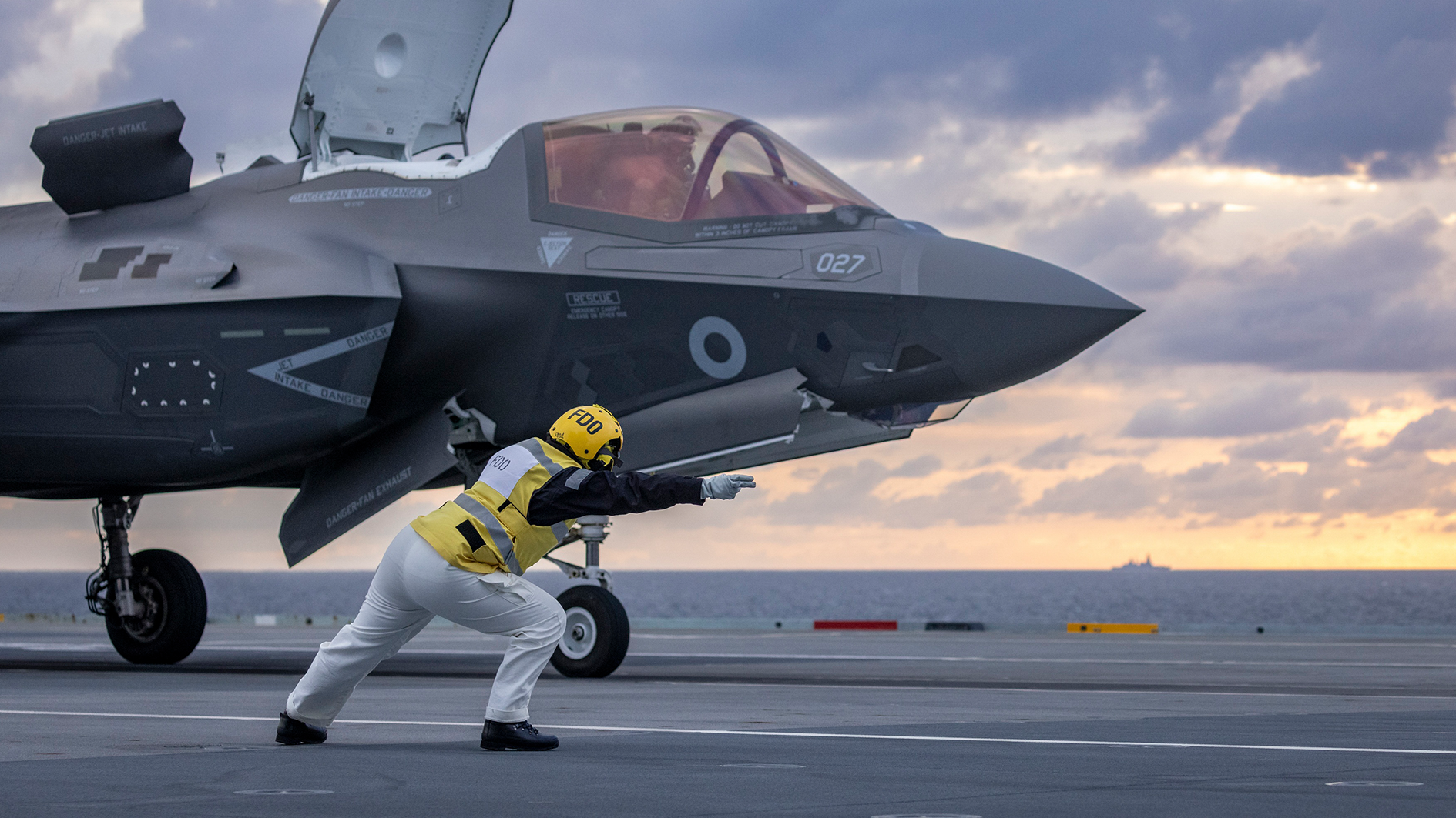 F-35B Lightning jets from RAF Marham conduct Carrier Qualificat