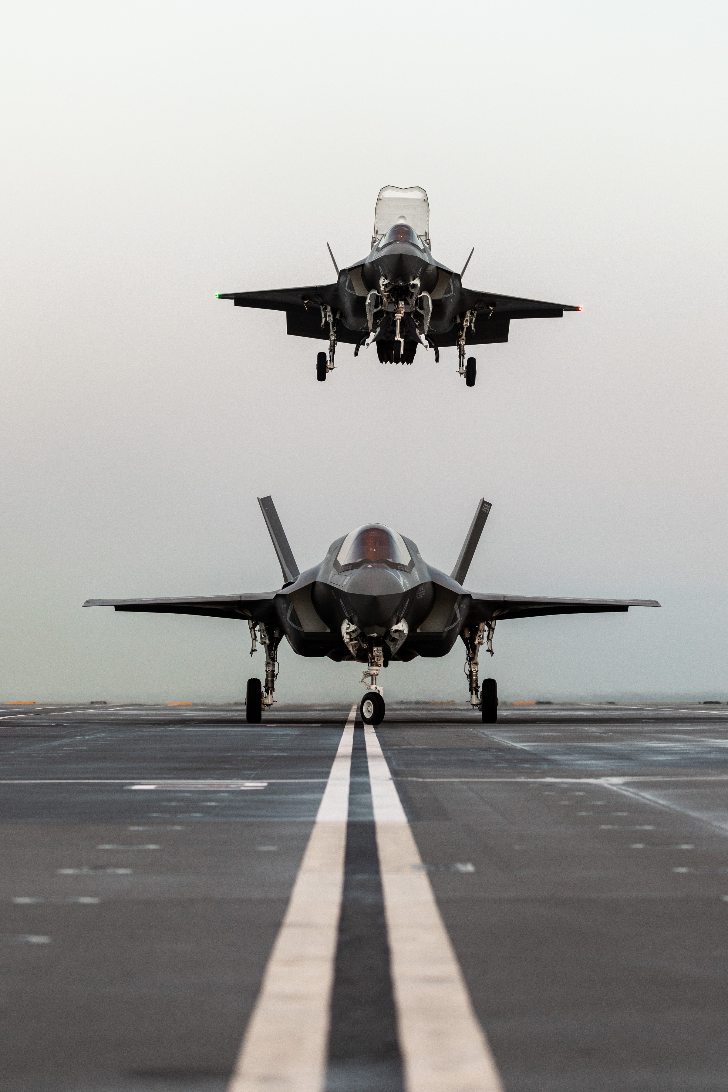 F-35B aircraft on HMS Queen Elizabeth as part of Op Achillean (Picture: RAF).