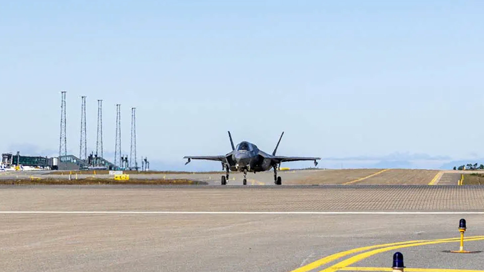 F-35B from RAF Marham taxiing out of Keflavik Air Base 02092024 CREDIT RAF