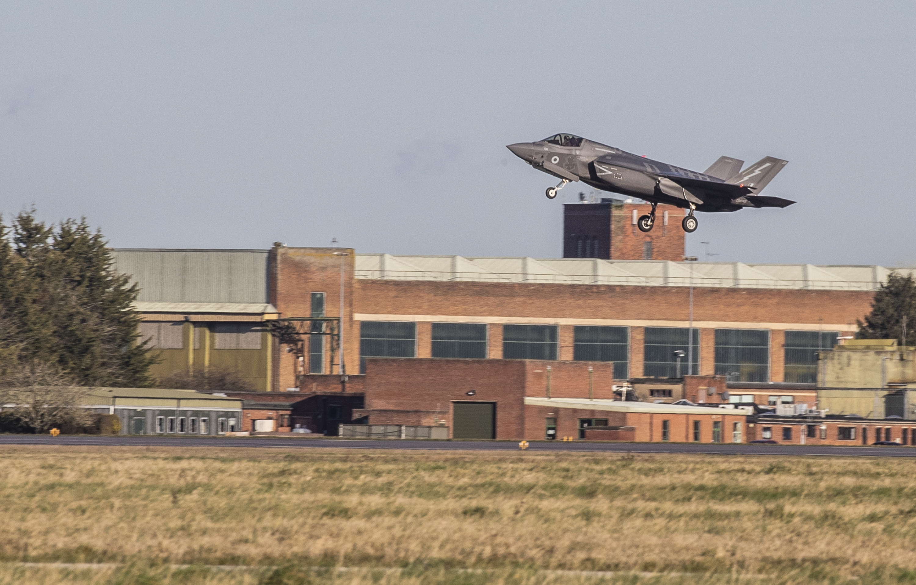 An F-35B takes off from RAF Marham on Tuesday morning (Picture: HMS Queen Elizabeth/Twitter).