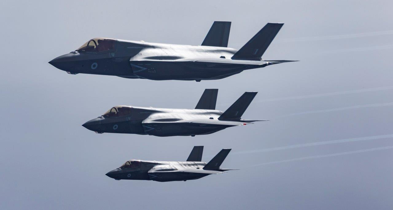 Six of the fighter jets left RAF Marham for RAF Akrotiri in Cyprus (Picture: Royal Navy).