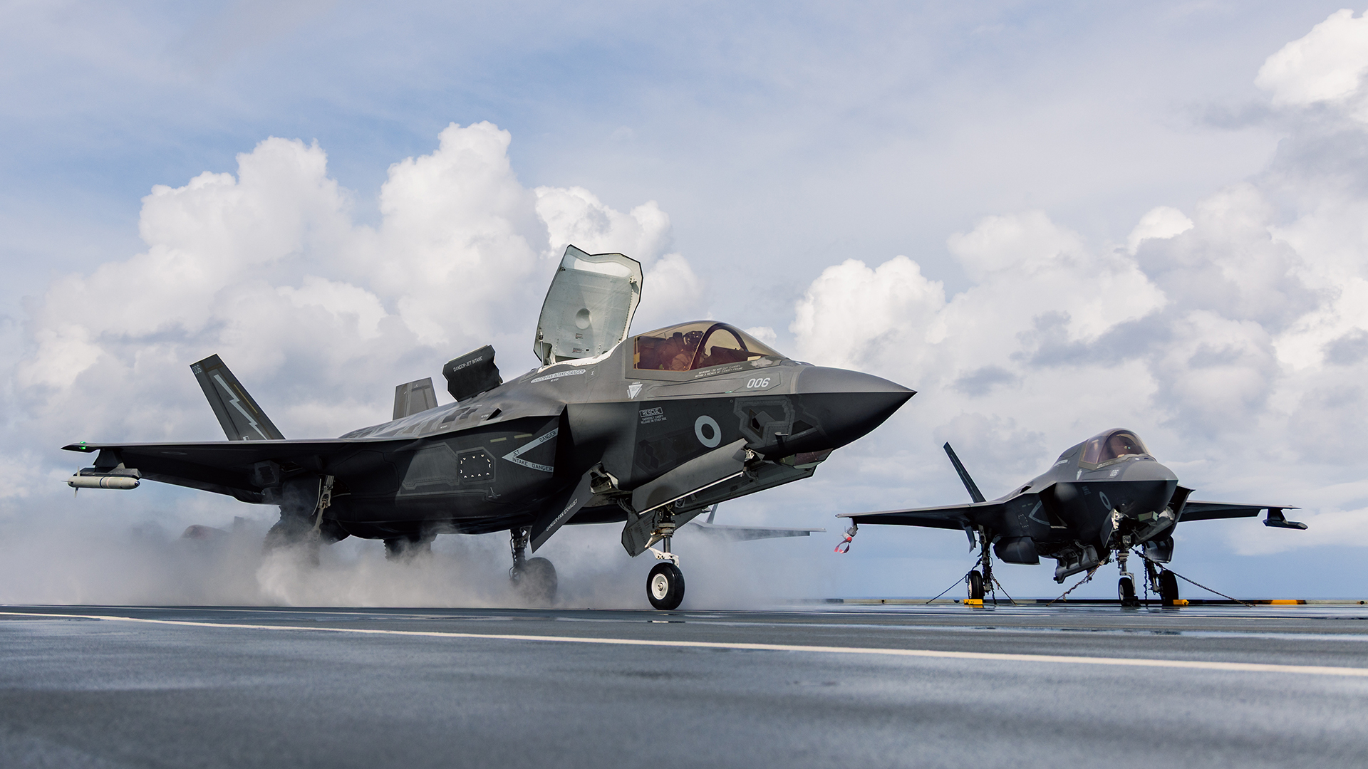 The F-35B fulfils the requirement for an aircraft that can operate from a small carrier, but cannot carry tactical nukes (Picture: MOD)