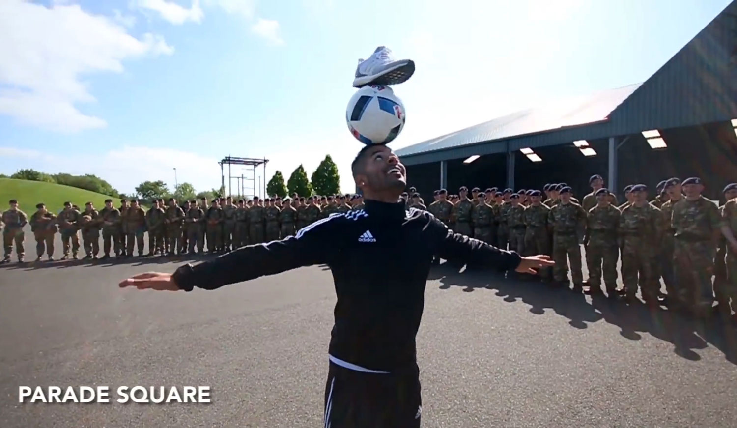 Freestyle Football Stars Take On British Army