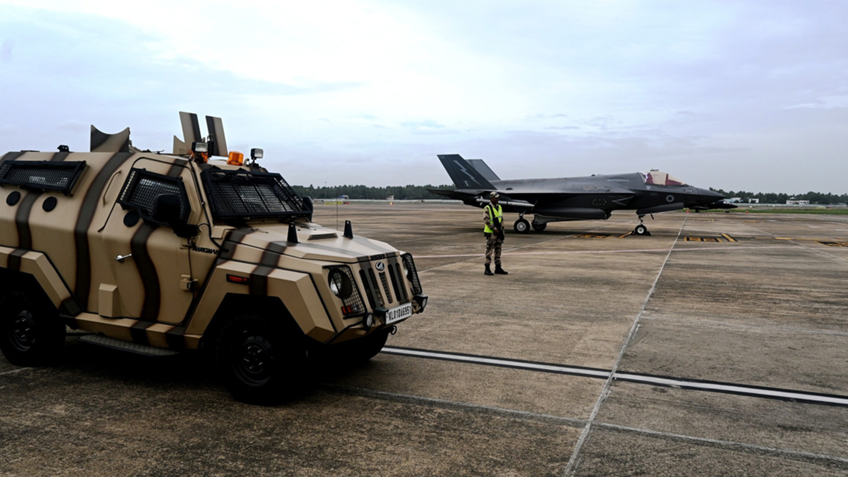 The aircraft is currently being guarded by India's Central Industrial Security Force