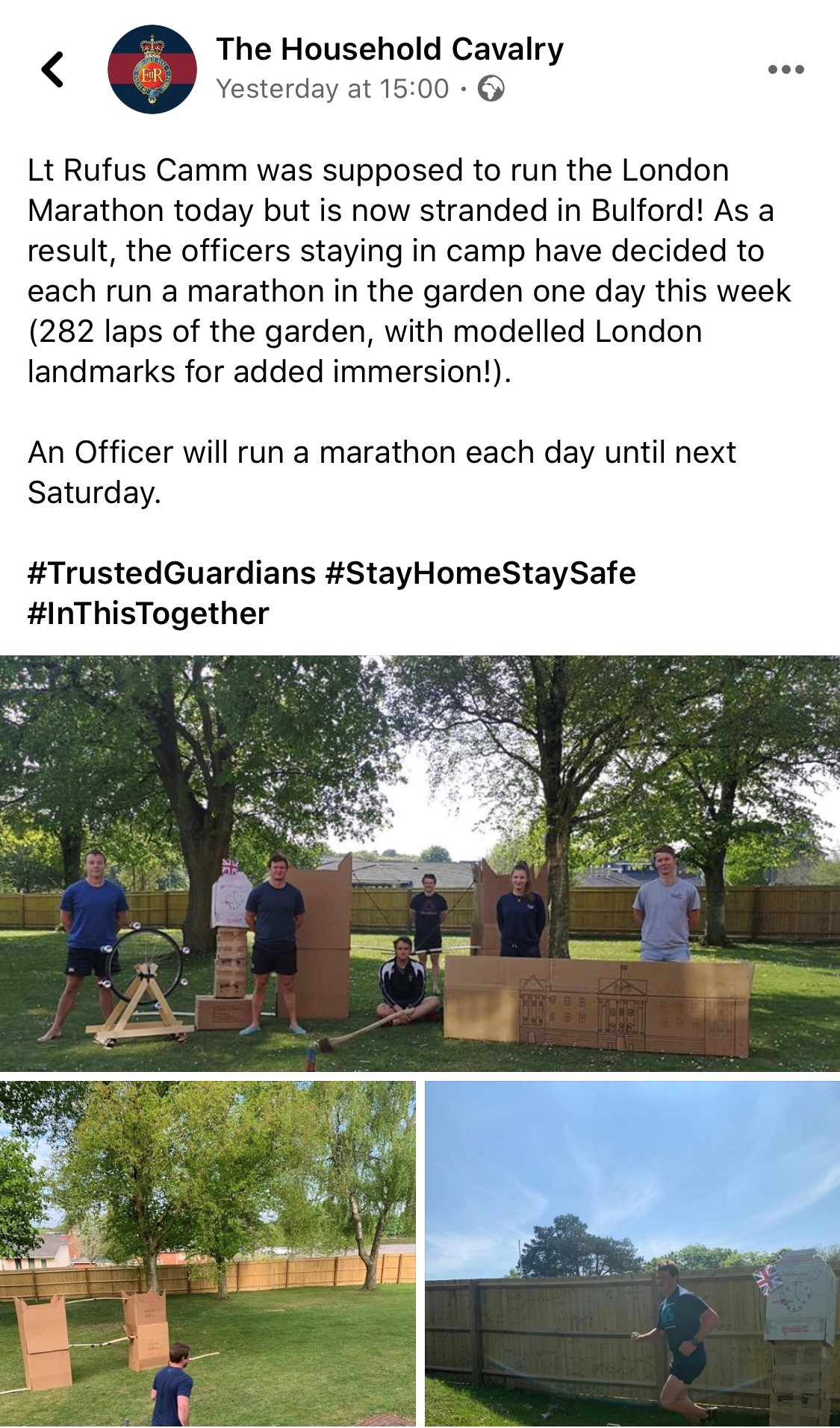 HCR have been discussing the Officers' fundraising efforts on social media.