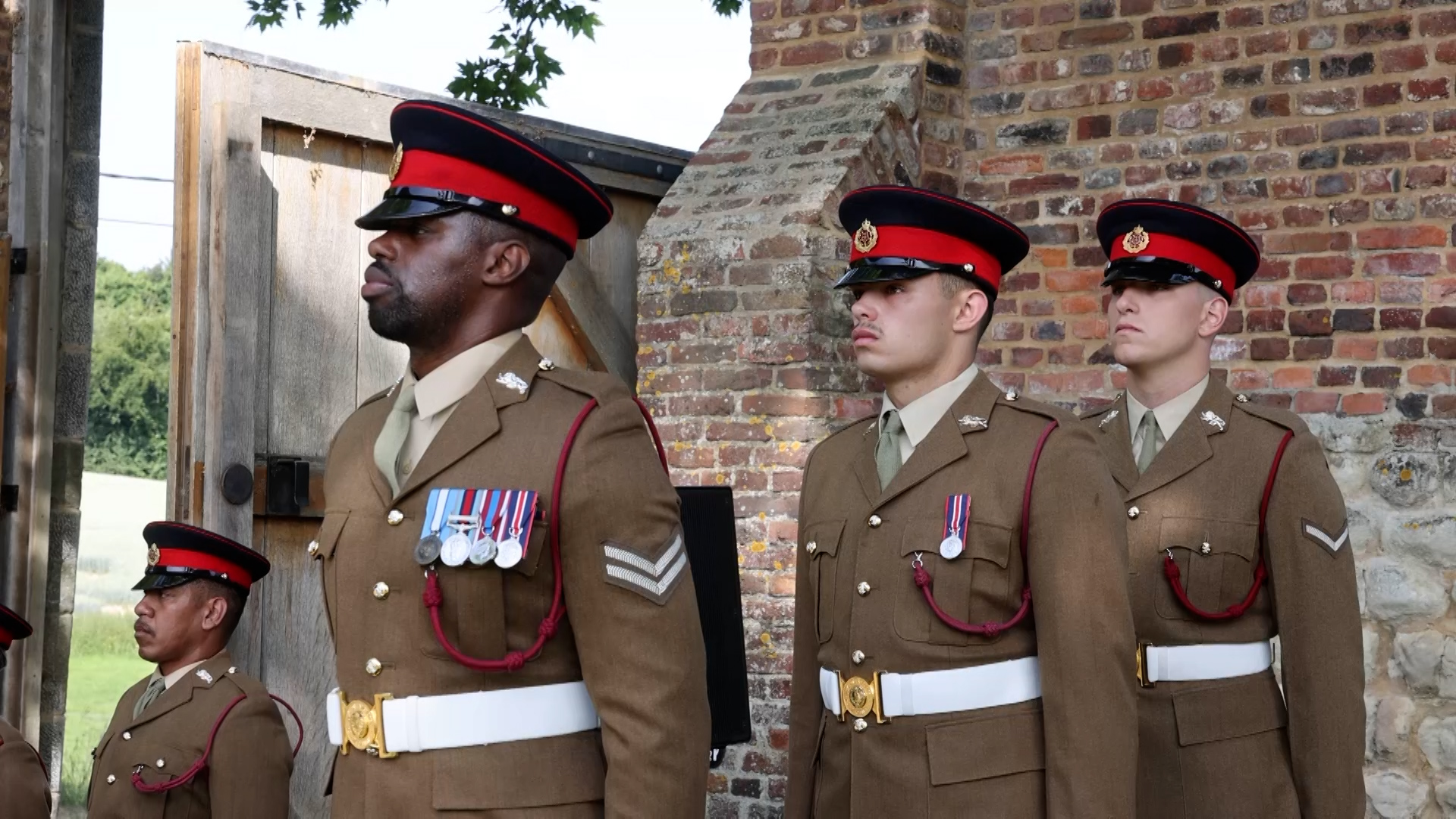 The soldiers learned that Britain working in partnership with its allies was as crucial at Waterloo as it is today