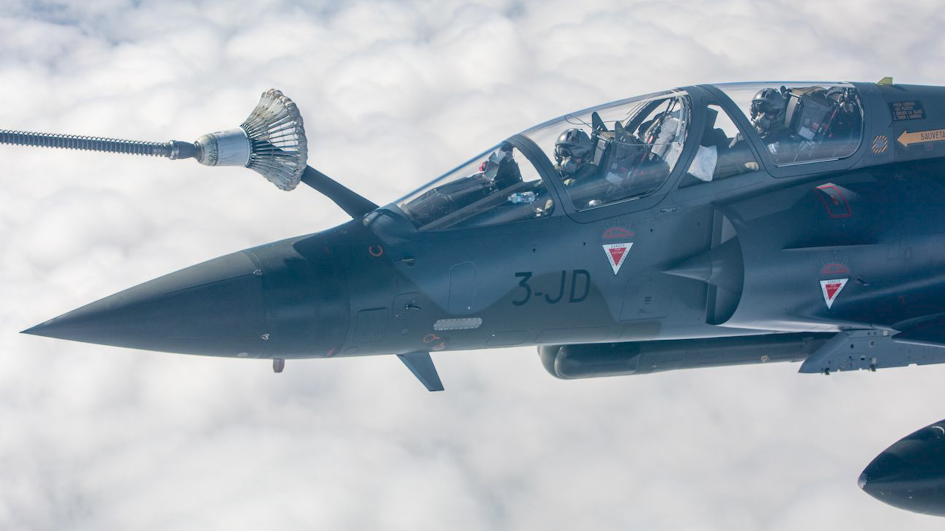 France had sent an unverified number of Mirage 2000 fighter jets to Ukraine to help protect Ukrainian airspace (Picture: RAF)