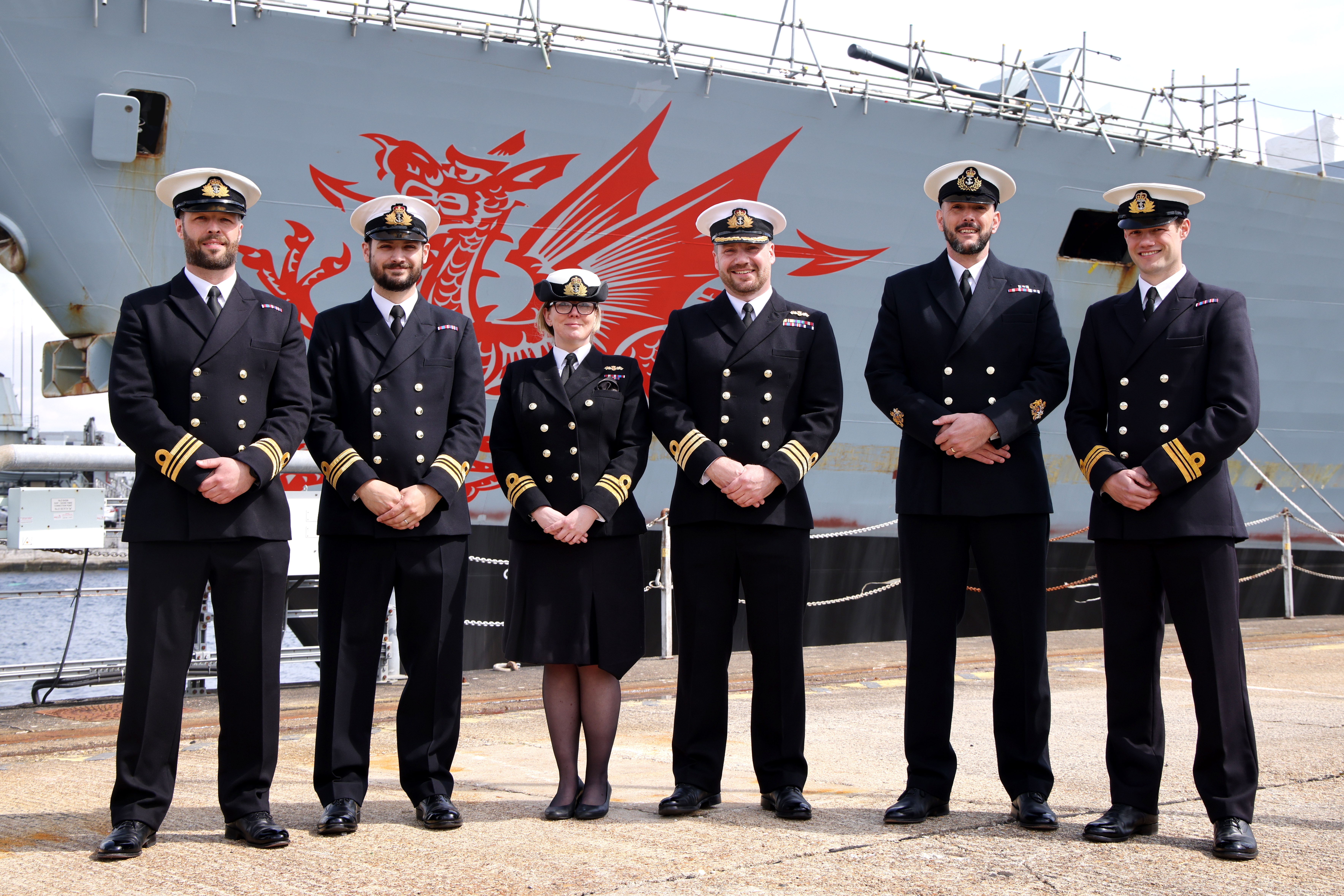HMS Cardiff Officers in Portsmouth
