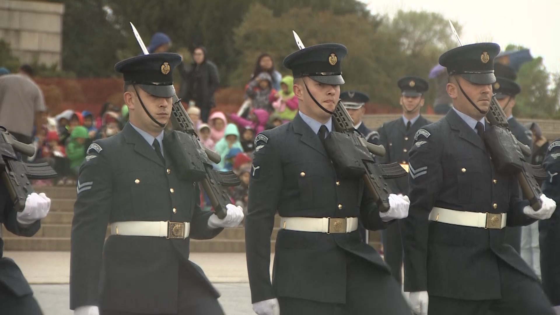 Queen's colour squadron in the US 