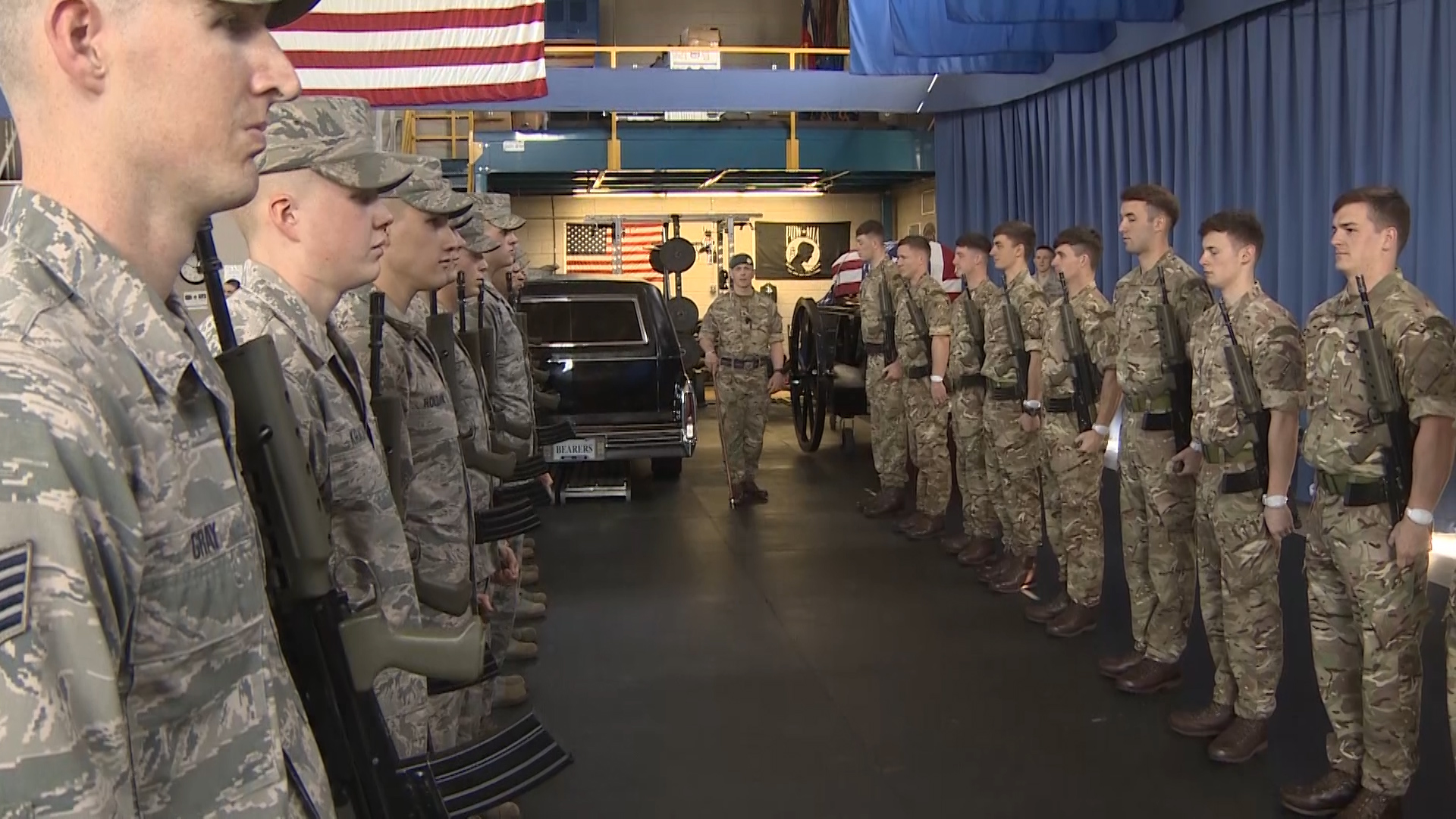 Queen's colour squadron in the US 
