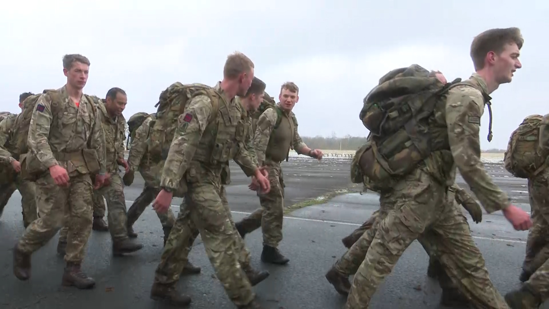 Troops from Carver Barracks on memorial march