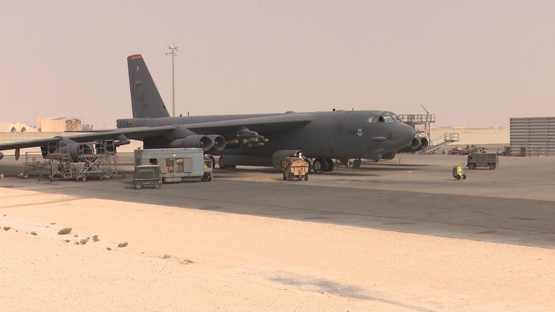B-52 Stratofortress at Al Udeid Air Base in Qatar