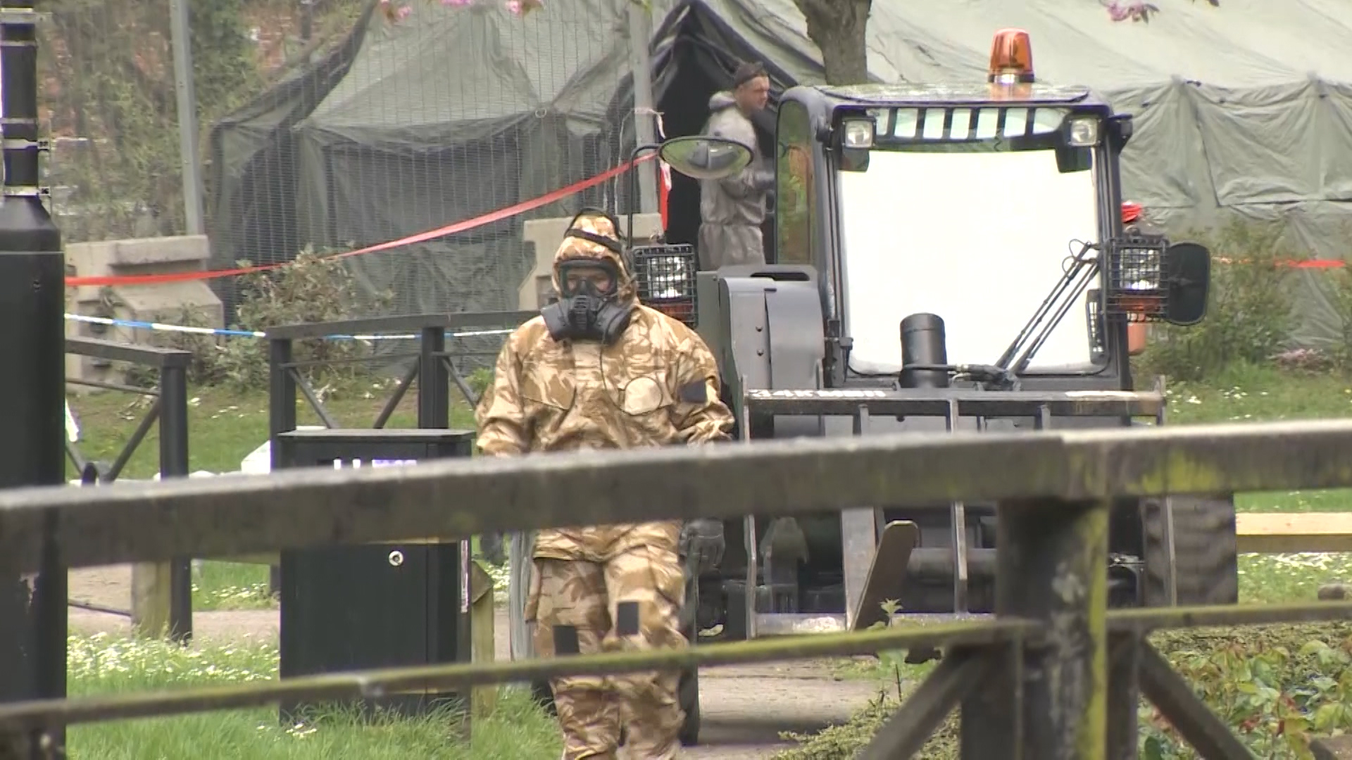 Around 200 military personnel helped with the clean up. 