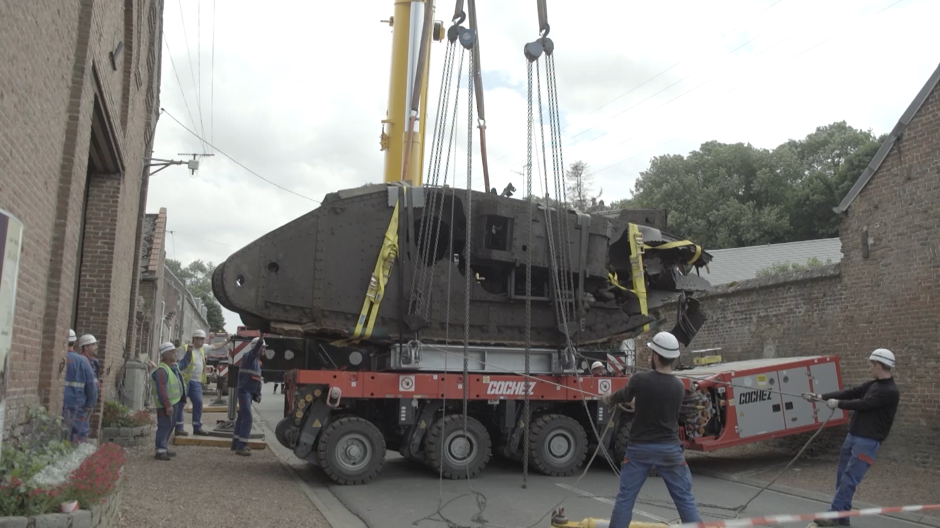 First World War tank Deborah is moved from barn