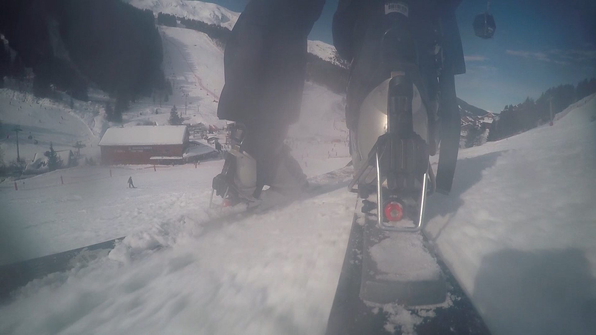 Telemark skiing Meribel 2018
