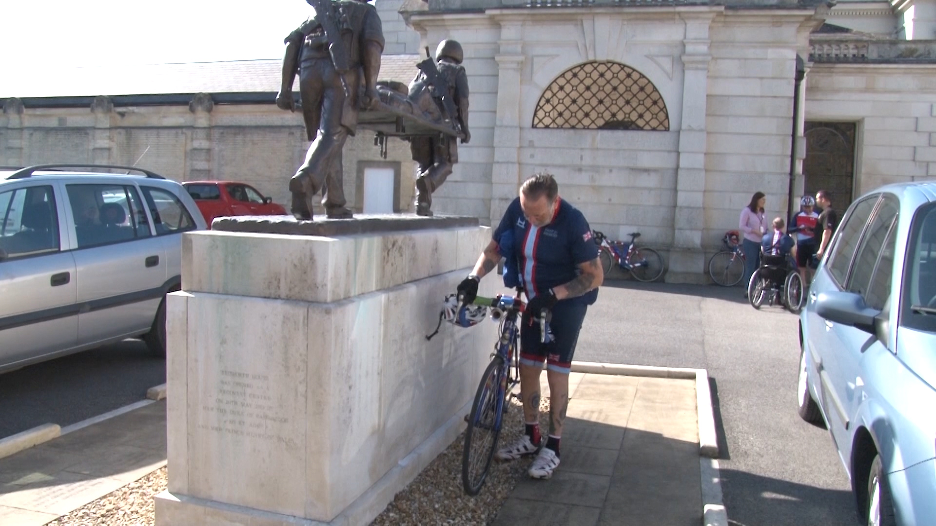 Injured Vet on charity bike ride for Help for Heroes