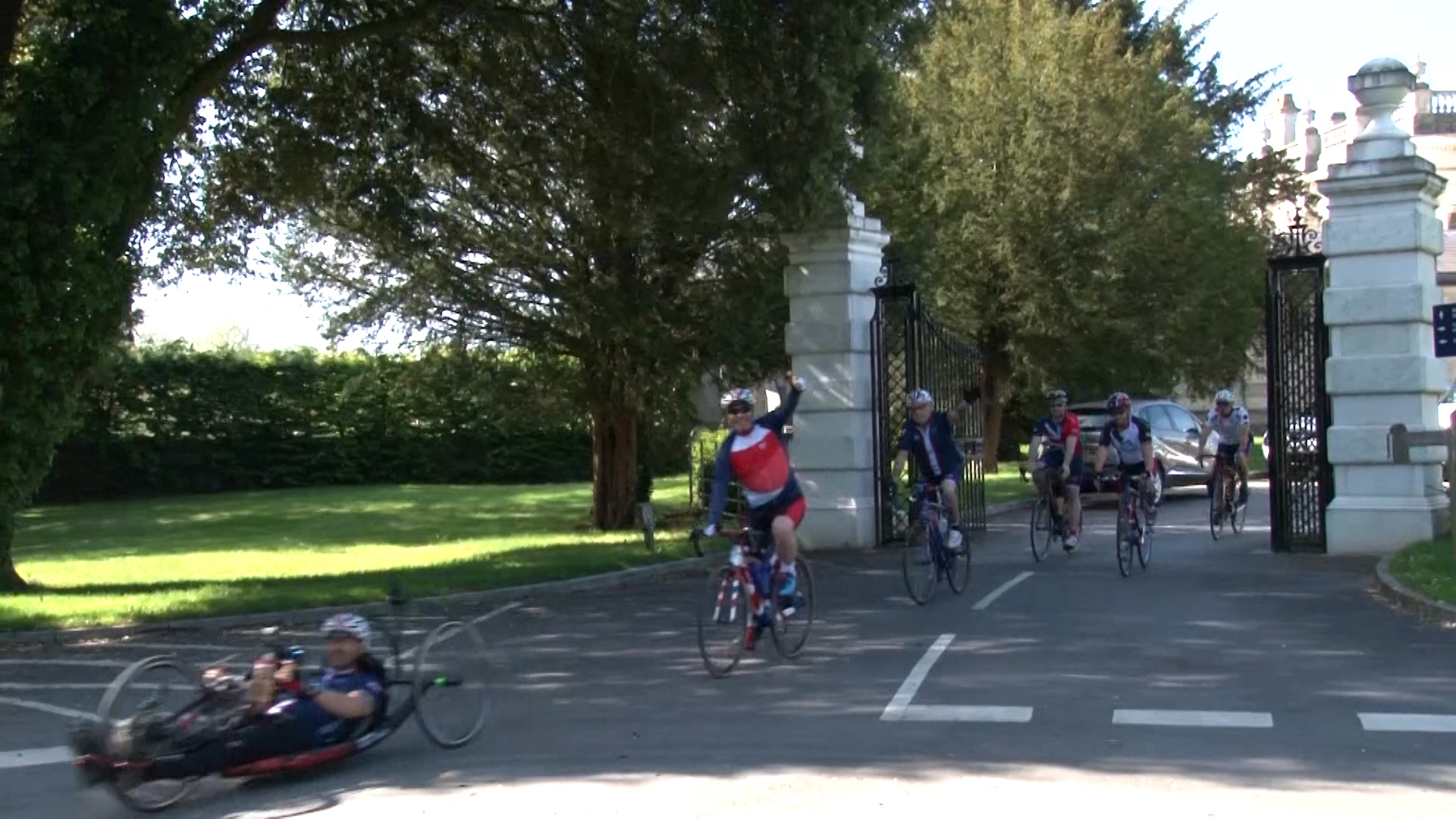Wounded Vets on Help for Heroes cycle ride 