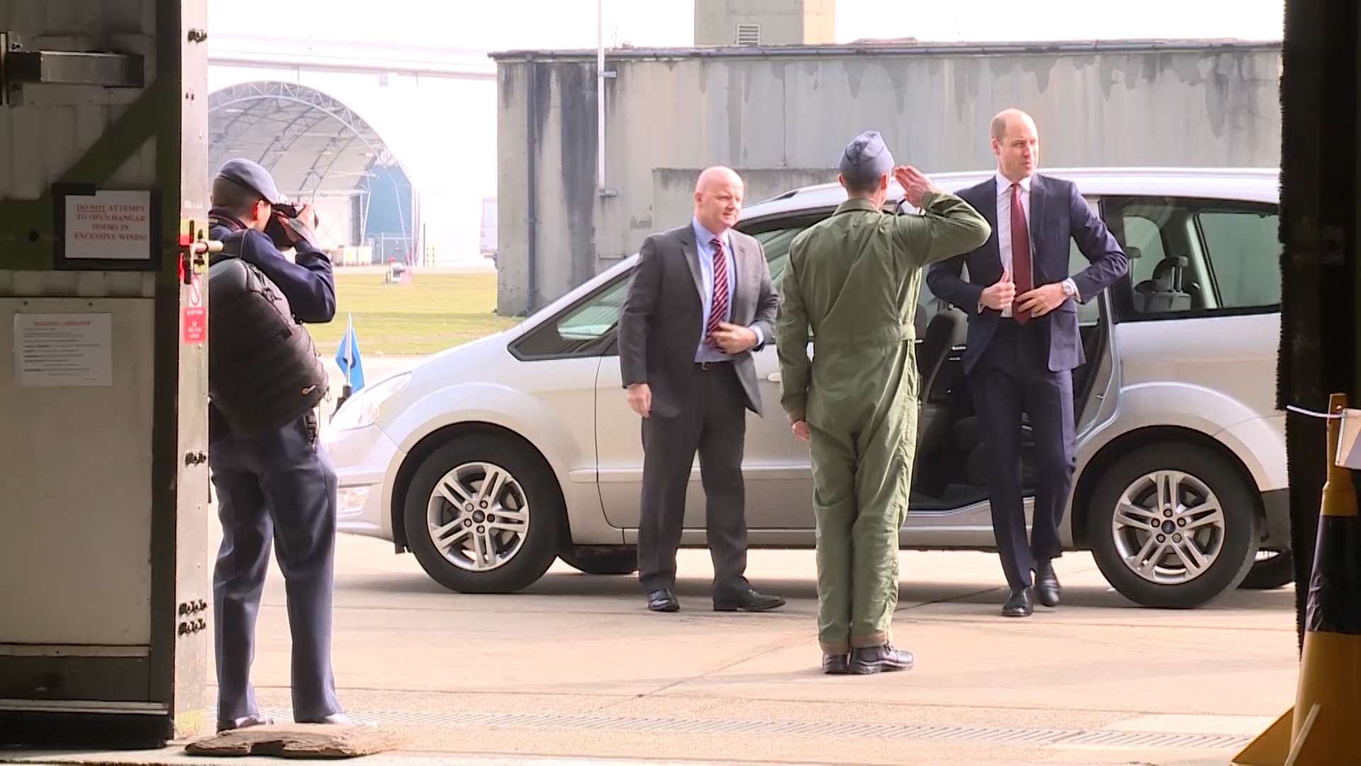 Prince William Visits RAF Conningsby 