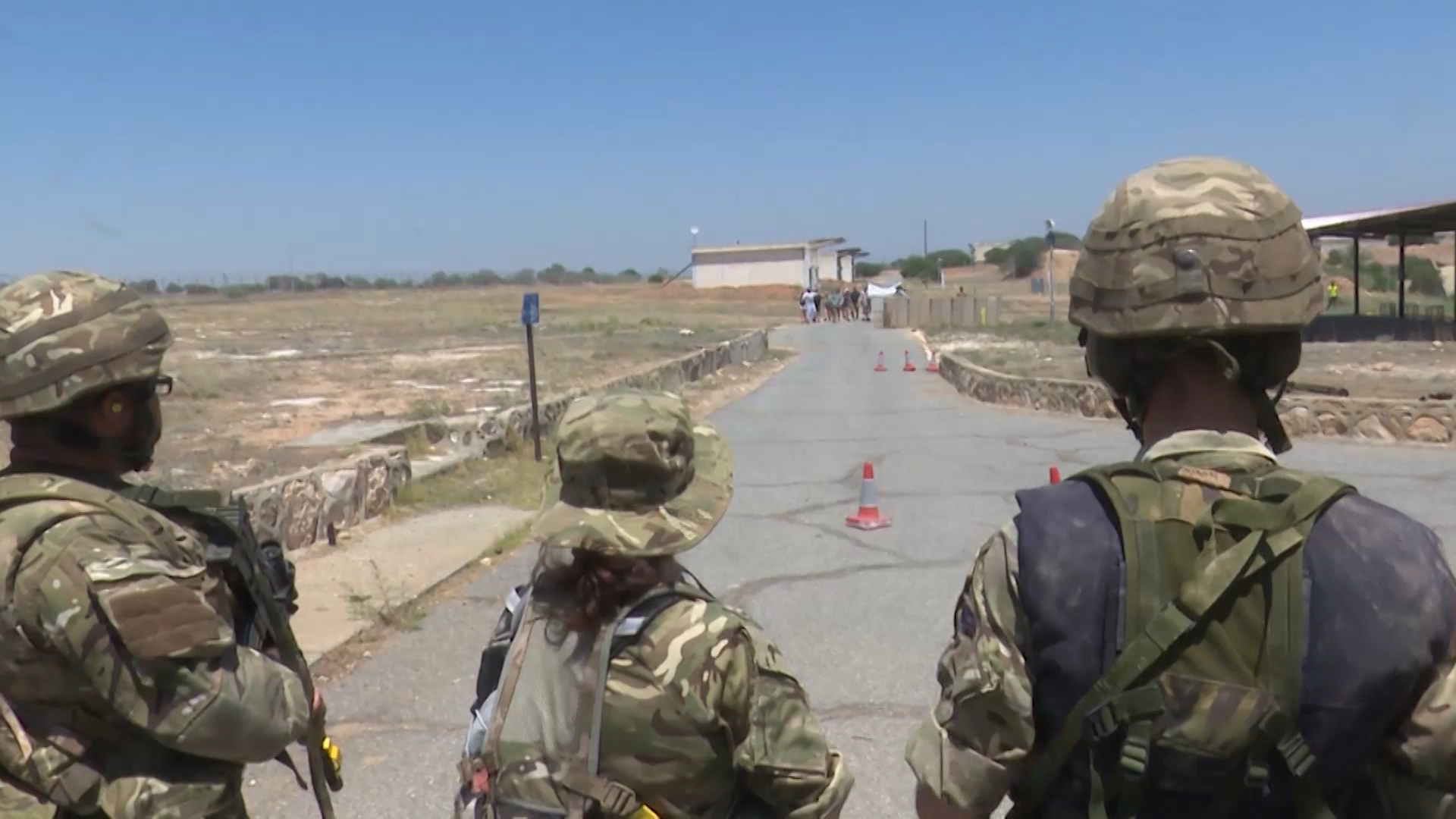 Royal Naval Reservists practice force protection in Cyprus