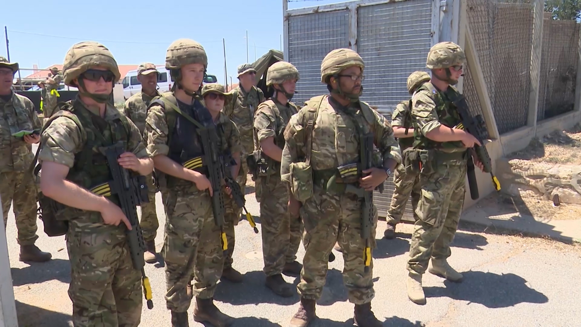 Royal Naval Reservists on exercise in Cyprus
