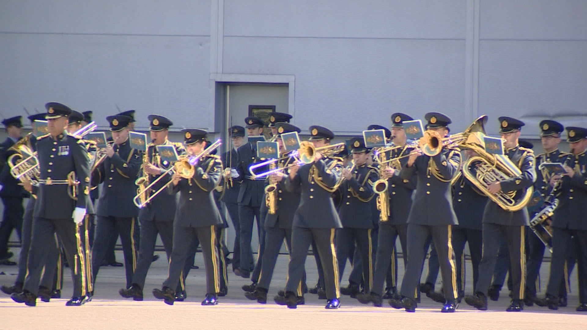 RAF Band performs at 101 Squadron centenary