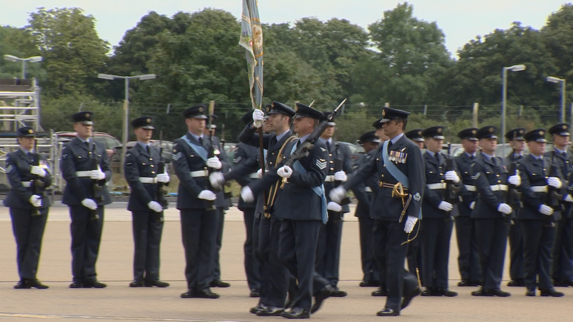 RAF parade at 101 Squadron centenary