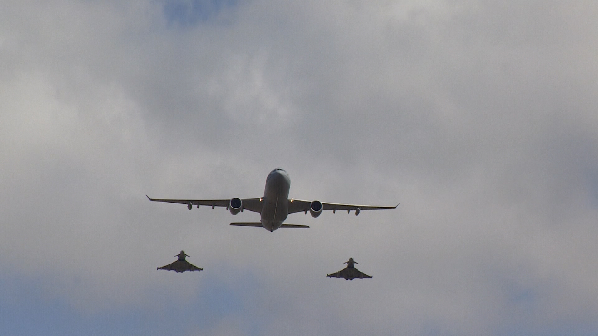 Modern RAF jets perform flypast at 101 Squadron centenary