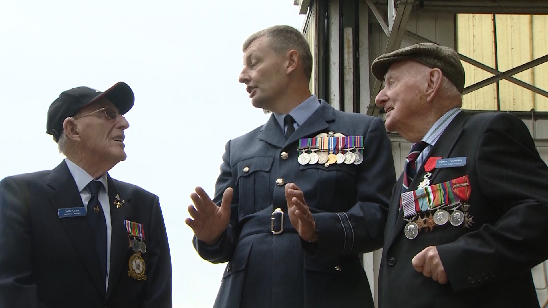 Veterans and serving personnel mark the 60th anniversary of the BBMF