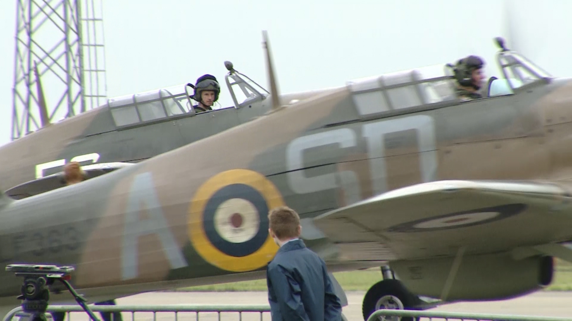 Vintage planes at 60th anniversary of the Battle of Britain Memorial Flight