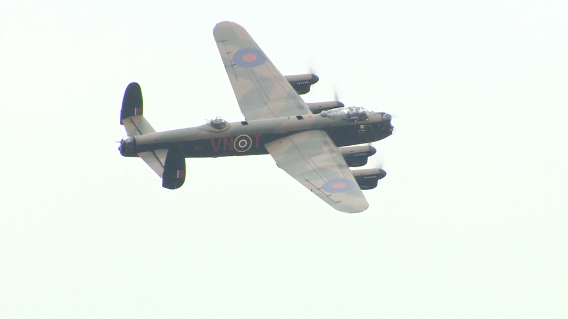 Lancaster flypast at 60th anniversary of the Battle of Britain Memorial Flight