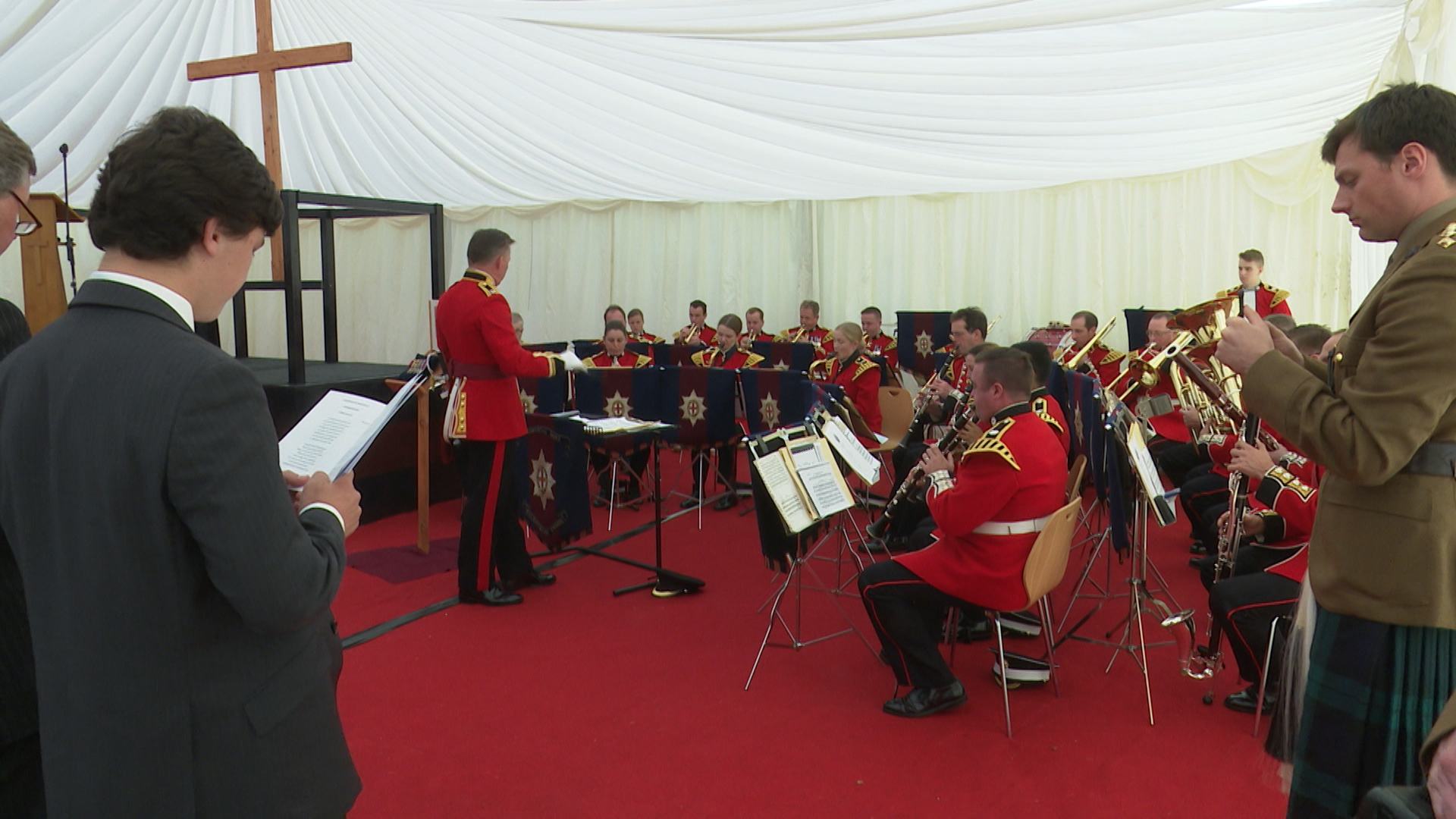 Coldstream Guards Drumhead service