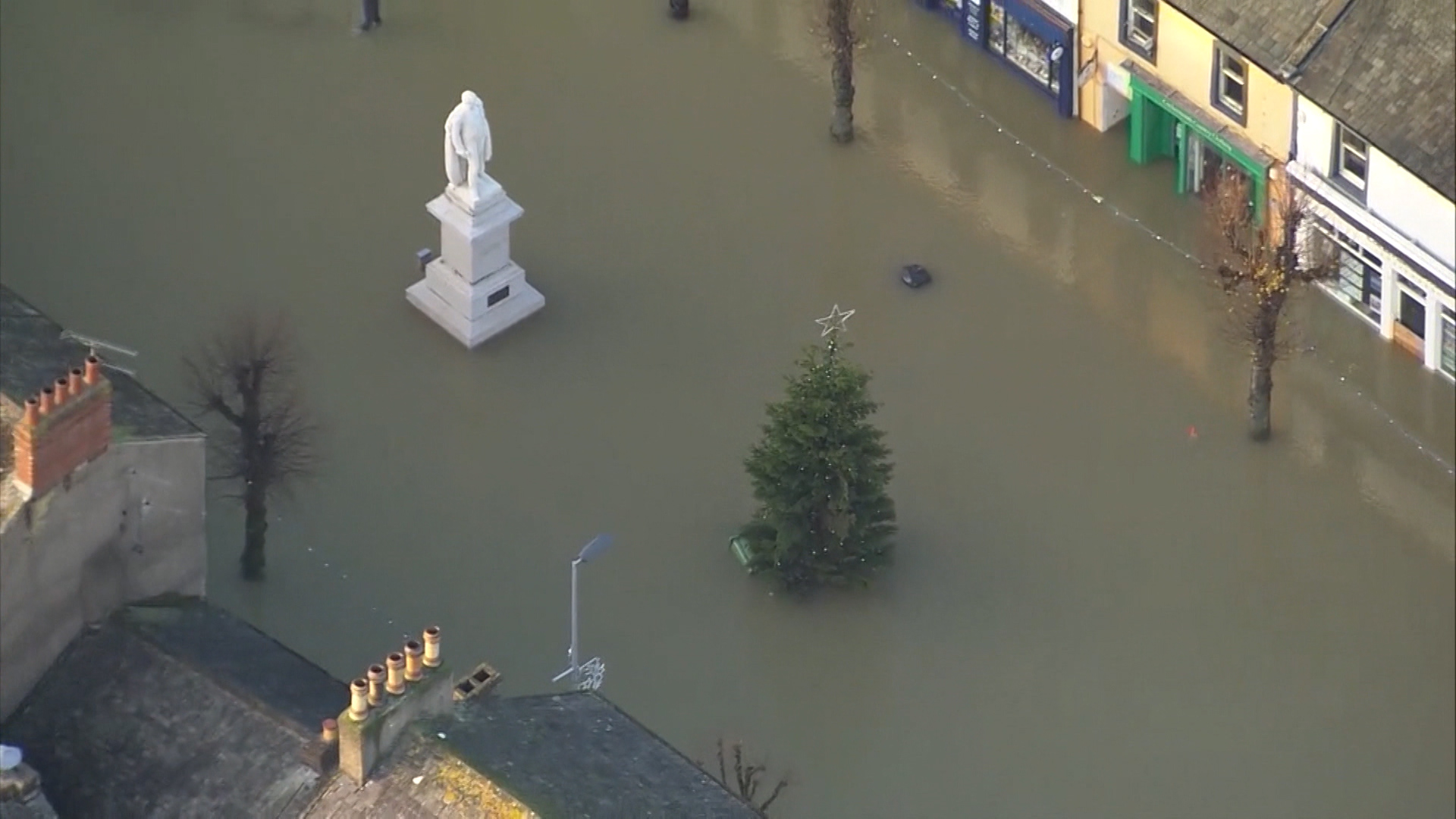Severe winter flooding in UK