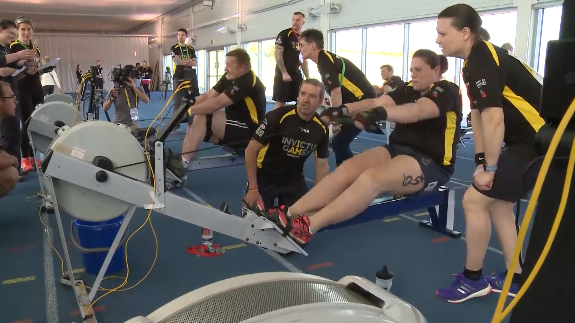 Indoor rowers compete for place at Invictus Games