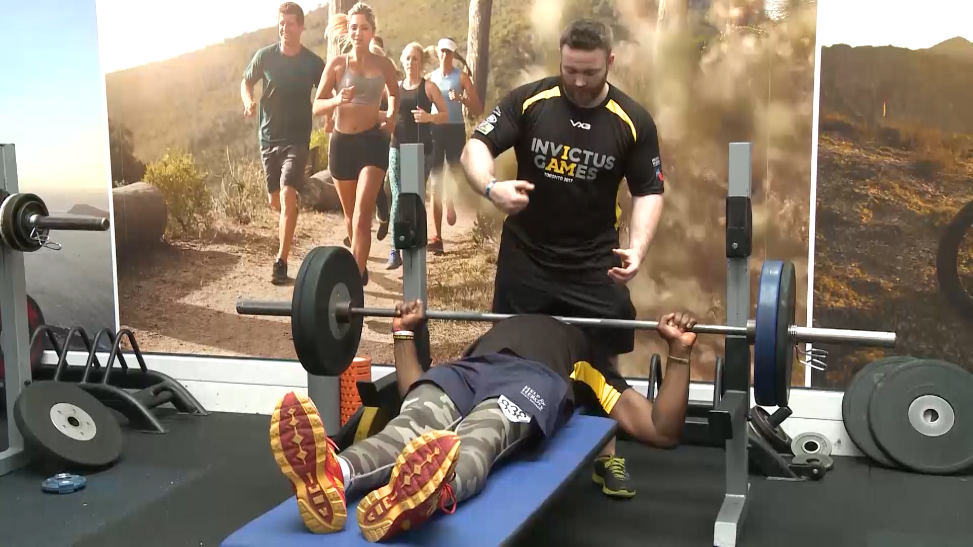 Powerlifters taking part in Invictus trials