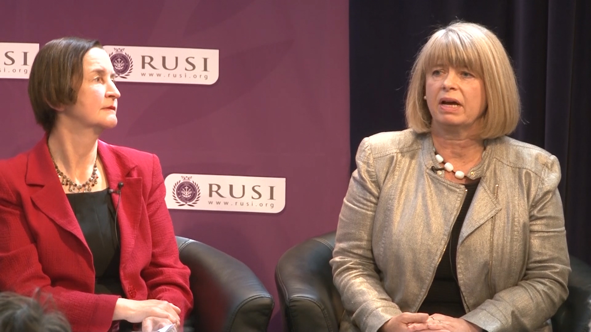 Nia Griffith and Harriet Baldwin at RUSI debate