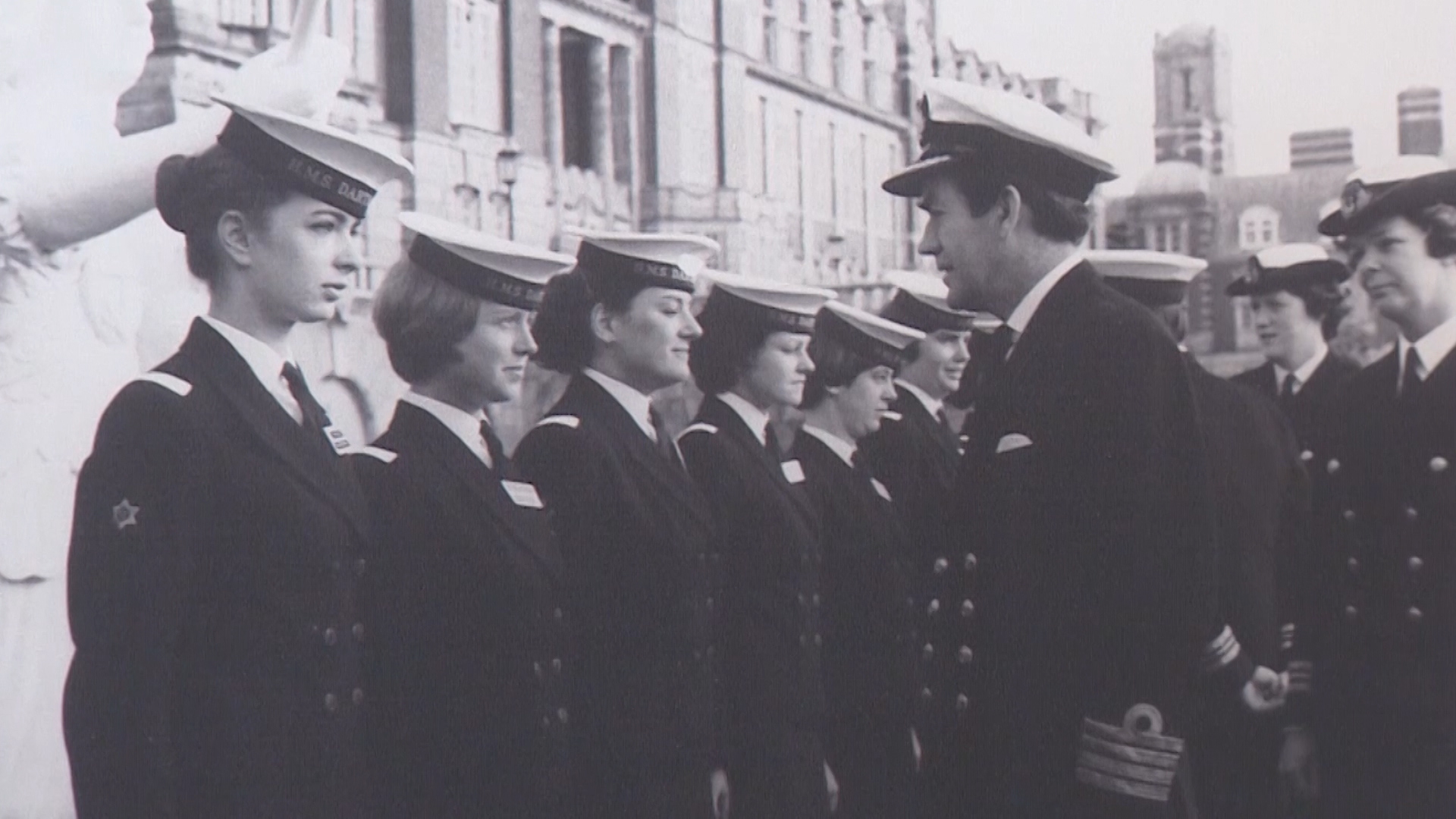 Wrens meet Royal Navy Captain