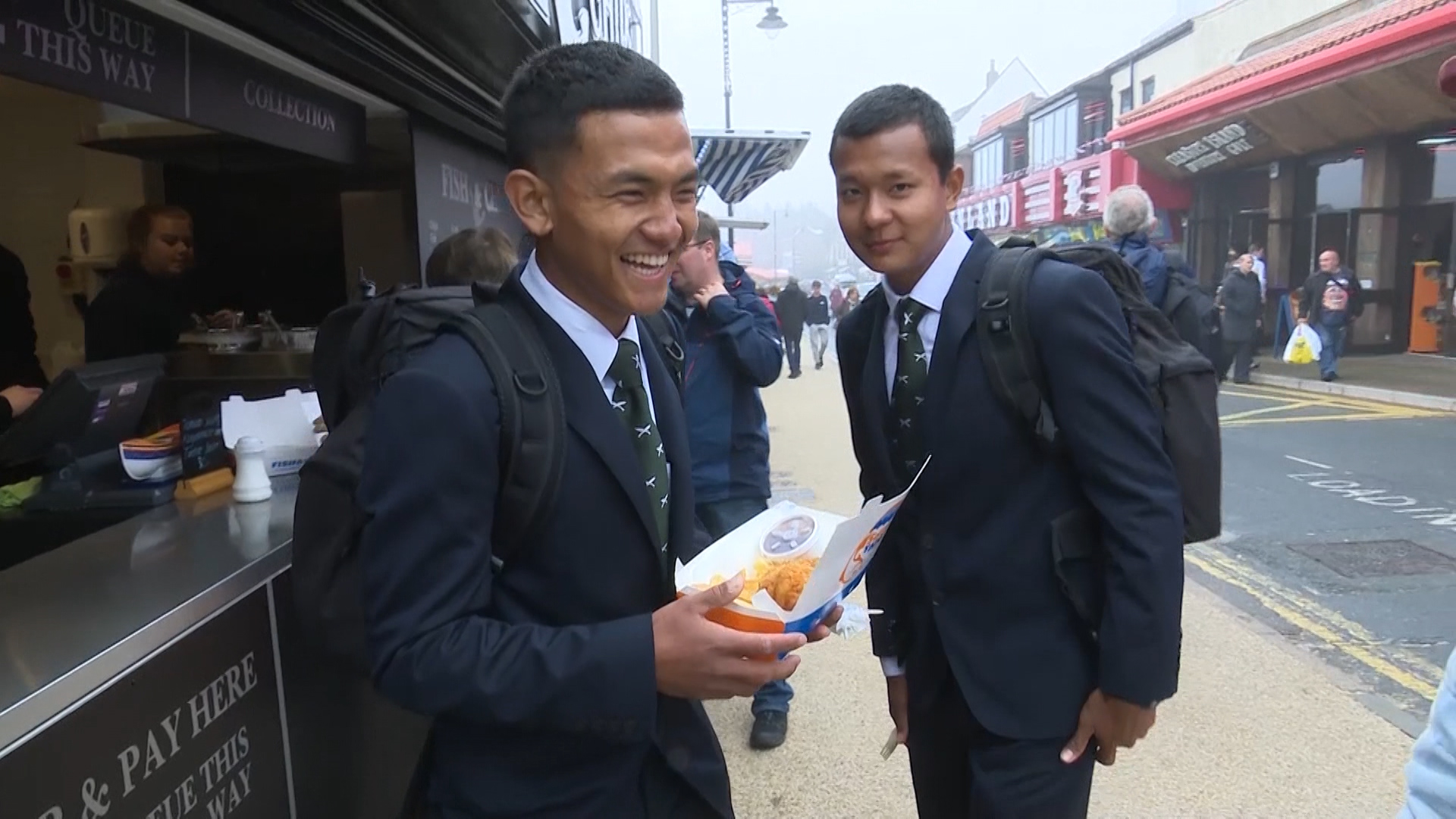 Gurkha recruits in Whitby