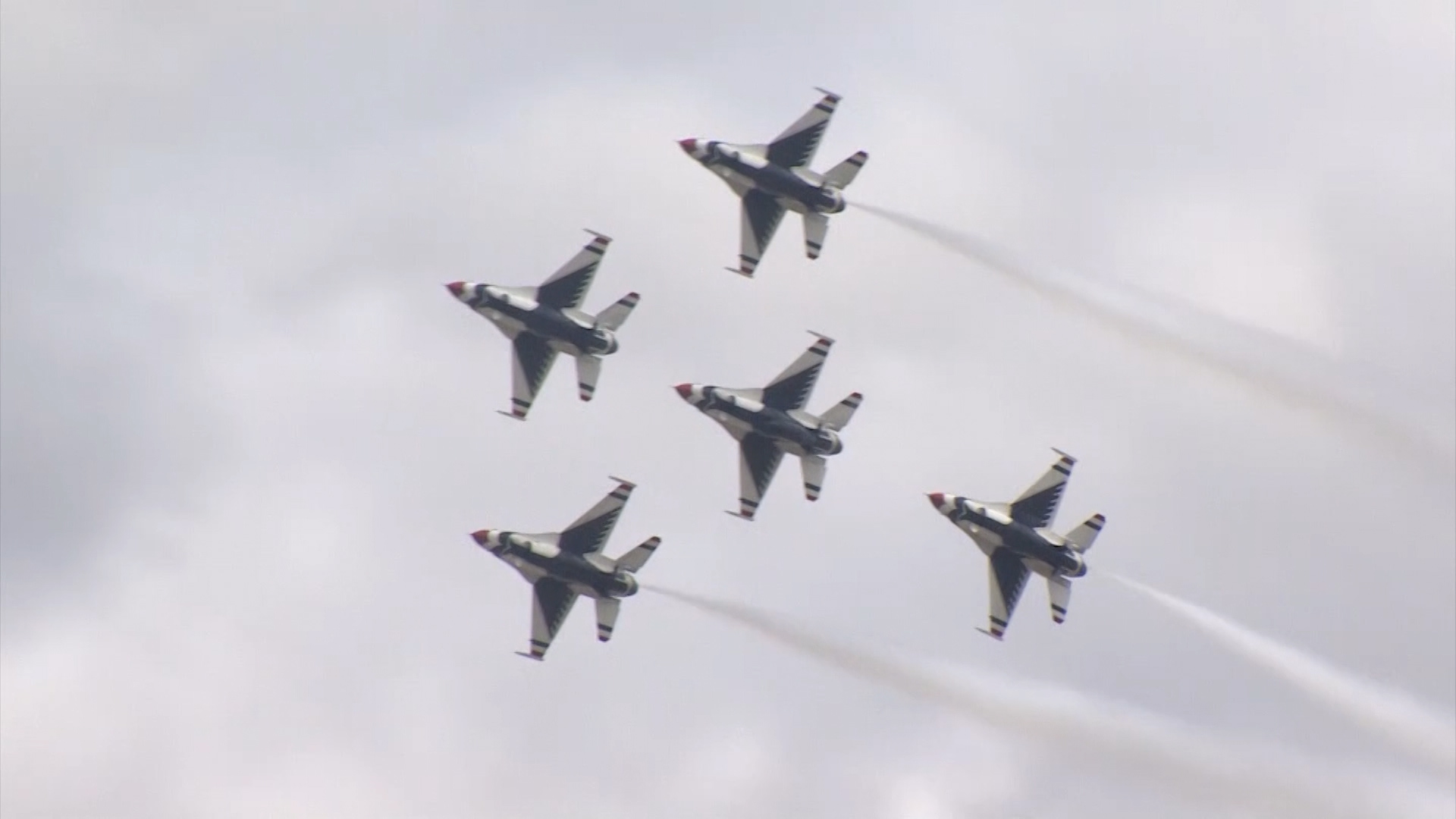 US Air Force Thunderbirds display team at RIAT