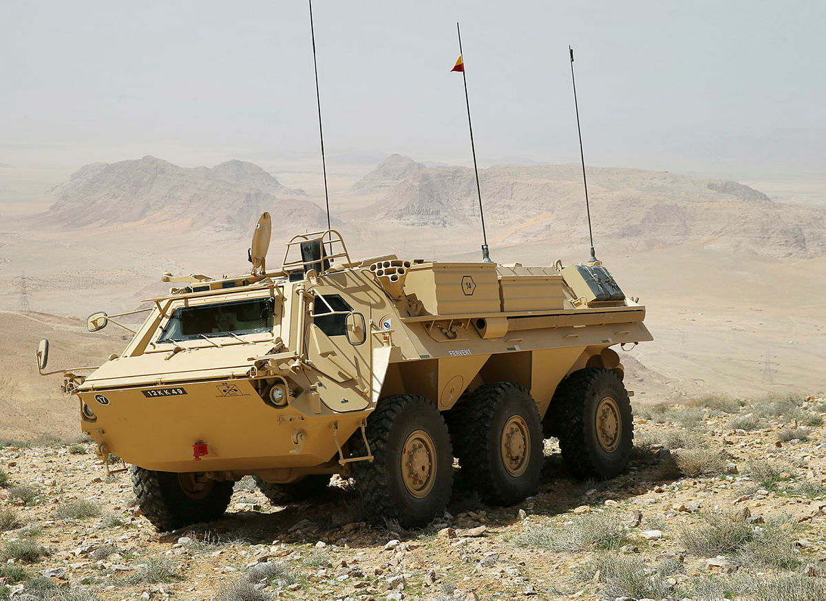 A FUCHS on exercise in Jordan (picture: MOD)