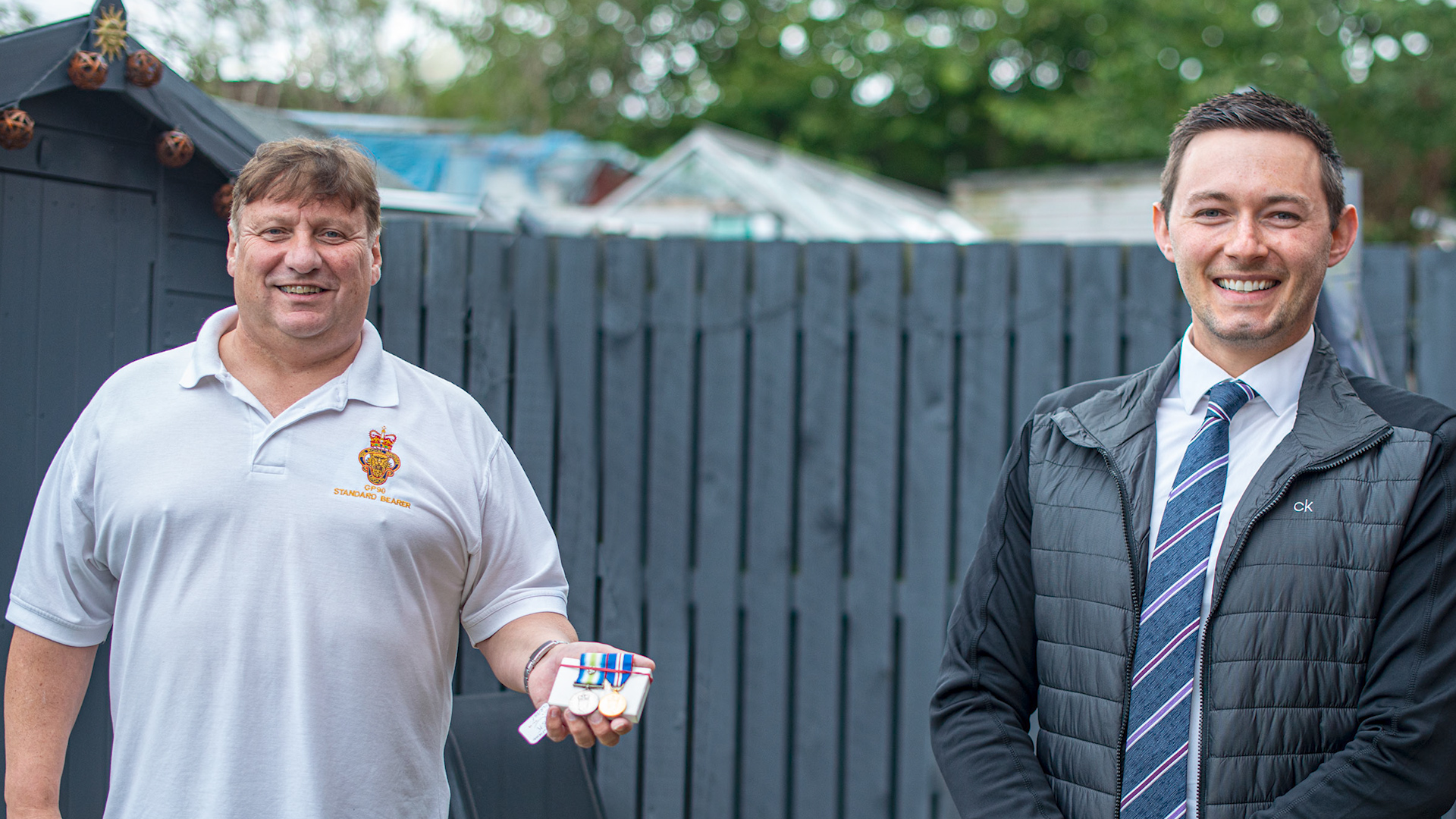 Cover image: Mr Pearson said it was an "incredible surprise" to get his medals back (Picture: Northumbria Police).