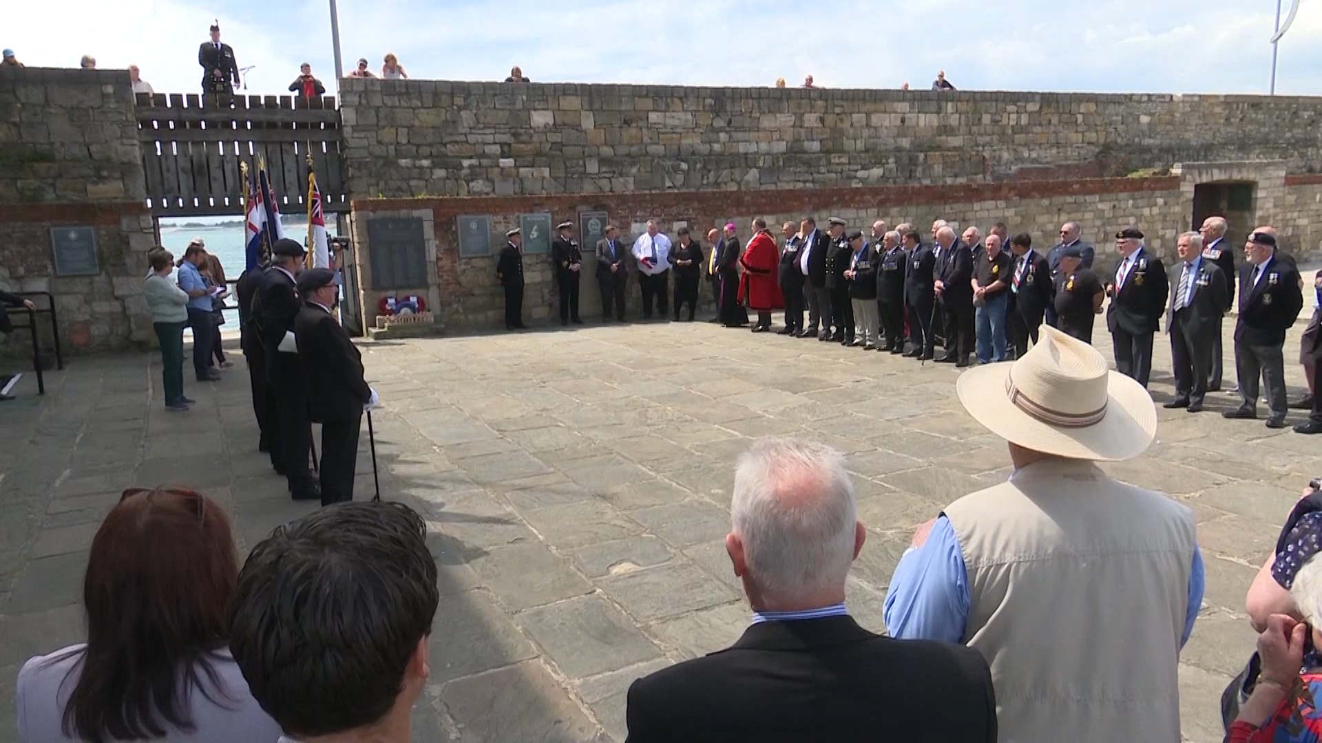 Falklands flag ceremony in portsmouth 240519 CREDIT BFBS.jpg 