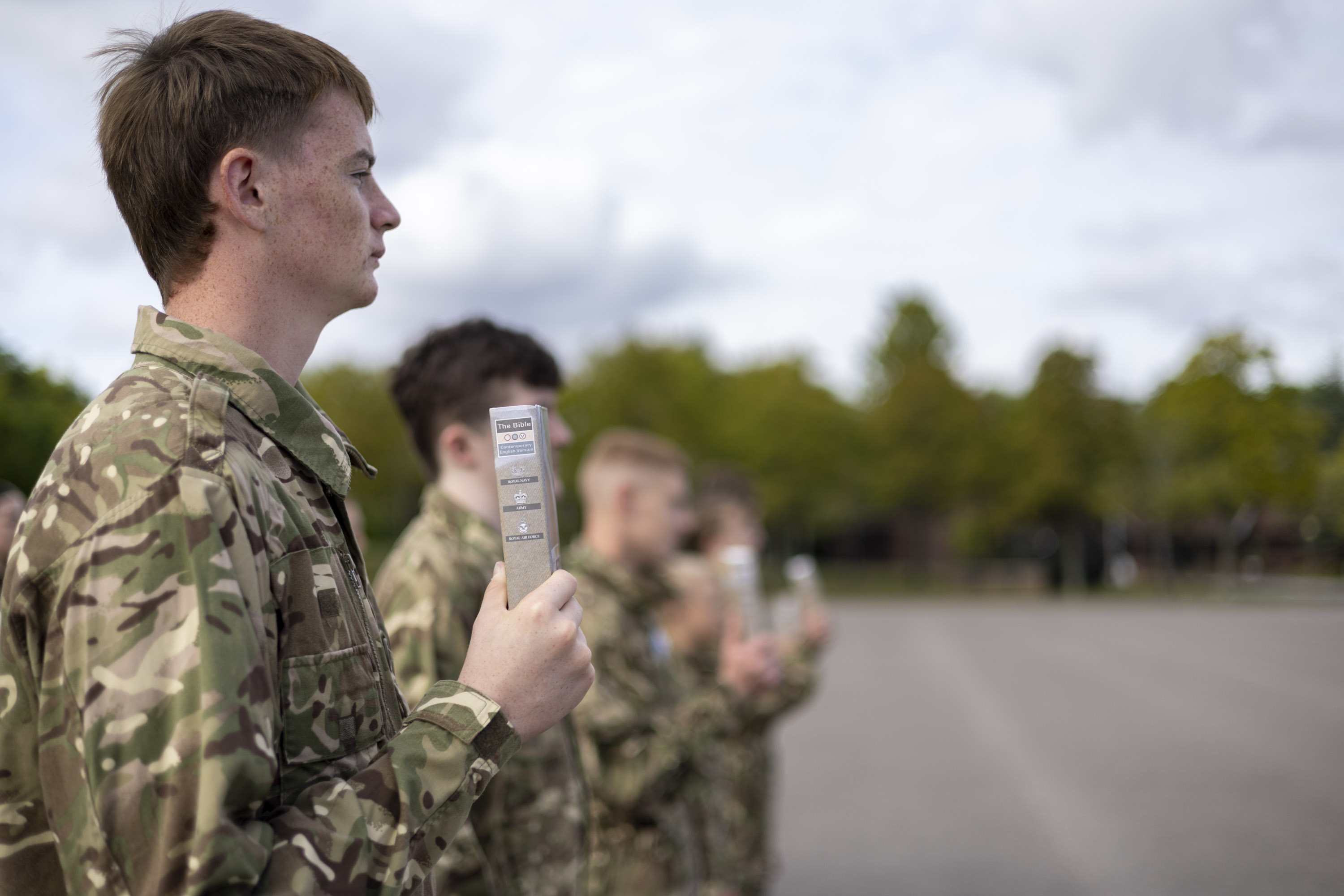 British Army recruits pledge allegiance to a King for the first time in 70 years (Picture: MOD).