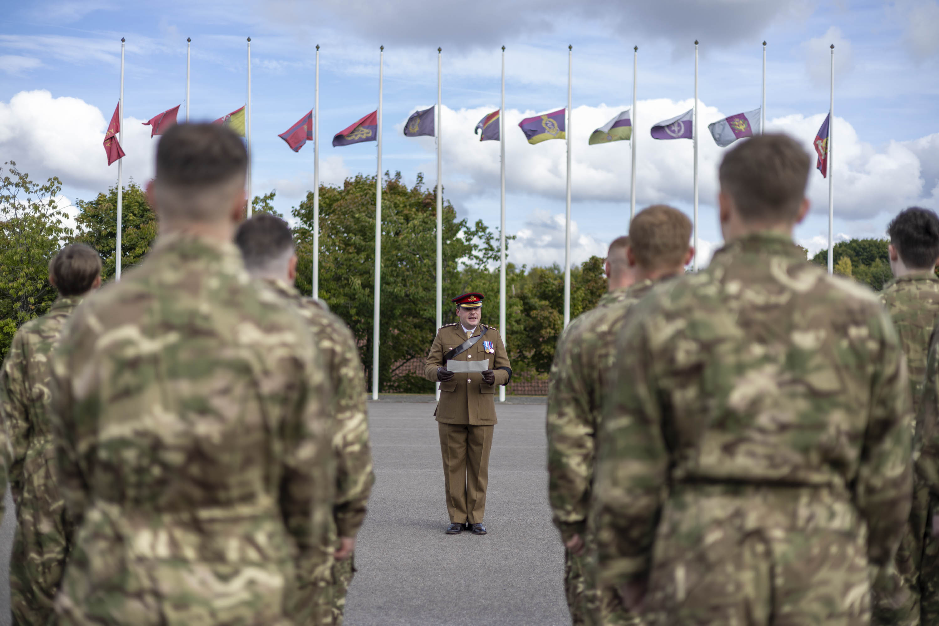 One hundred and thirty recruits took the oath at the Army Training Regiment in Winchester 